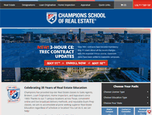 Tablet Screenshot of championsschool.com